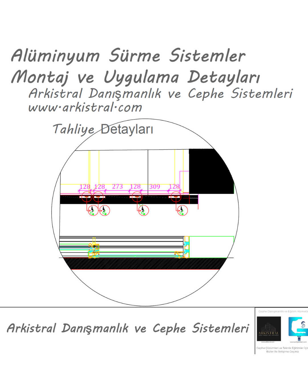 Alüminyum Sürme Sistem Tahliye Detayı
