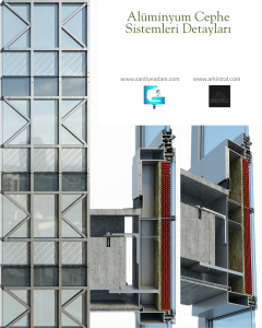 Alüminyum Cephe Sistem Detayı dwg pdf indir