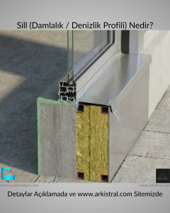 Sill Window Detail - Alüminyum Pencere Denizlik Detayı 1