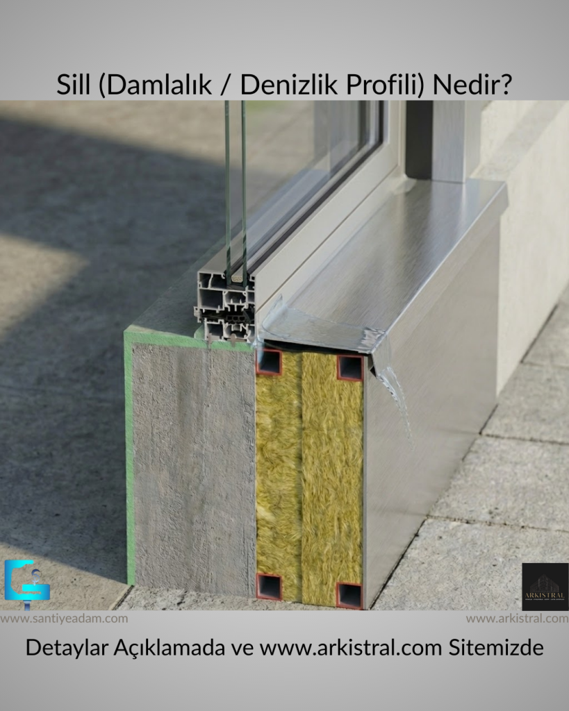 Sill Window Detail - Alüminyum Pencere Denizlik Detayı 1